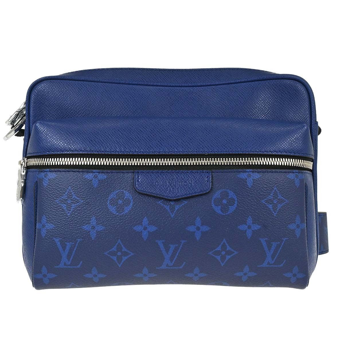 Louis Vuitton Outdoor BumBag Monogram Taigarama, Blue, Leather, Shoulder Bag