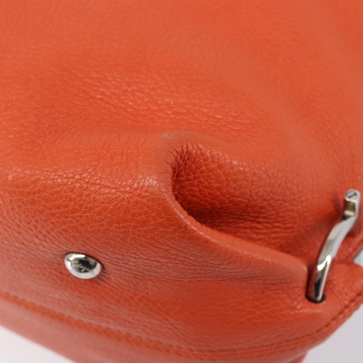 Salvatore Ferragamo Soft Sofia Leather, Orange, Leather, Tote Bag
