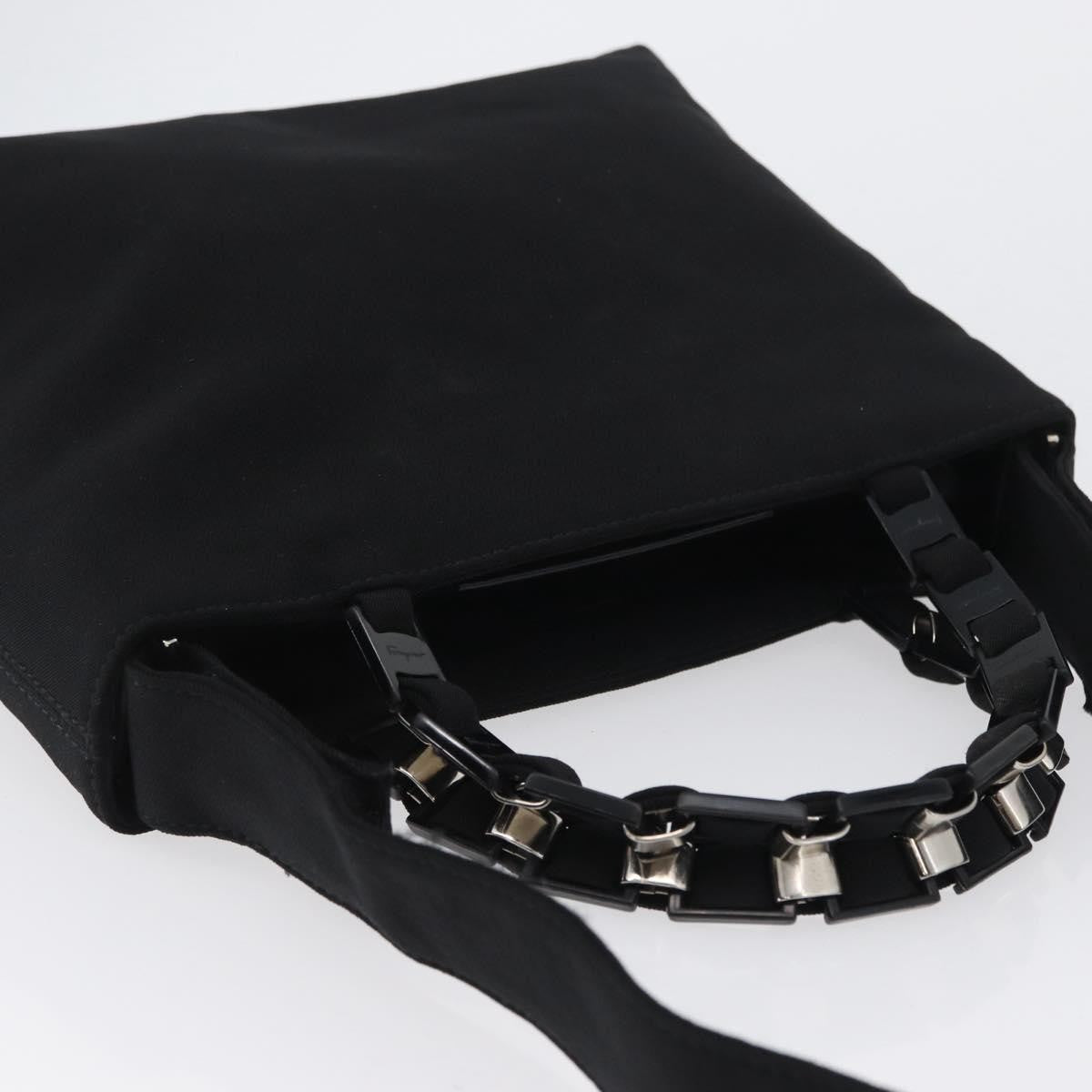Salvatore Ferragamo Vintage Canvas, Black, Canvas, Handbag