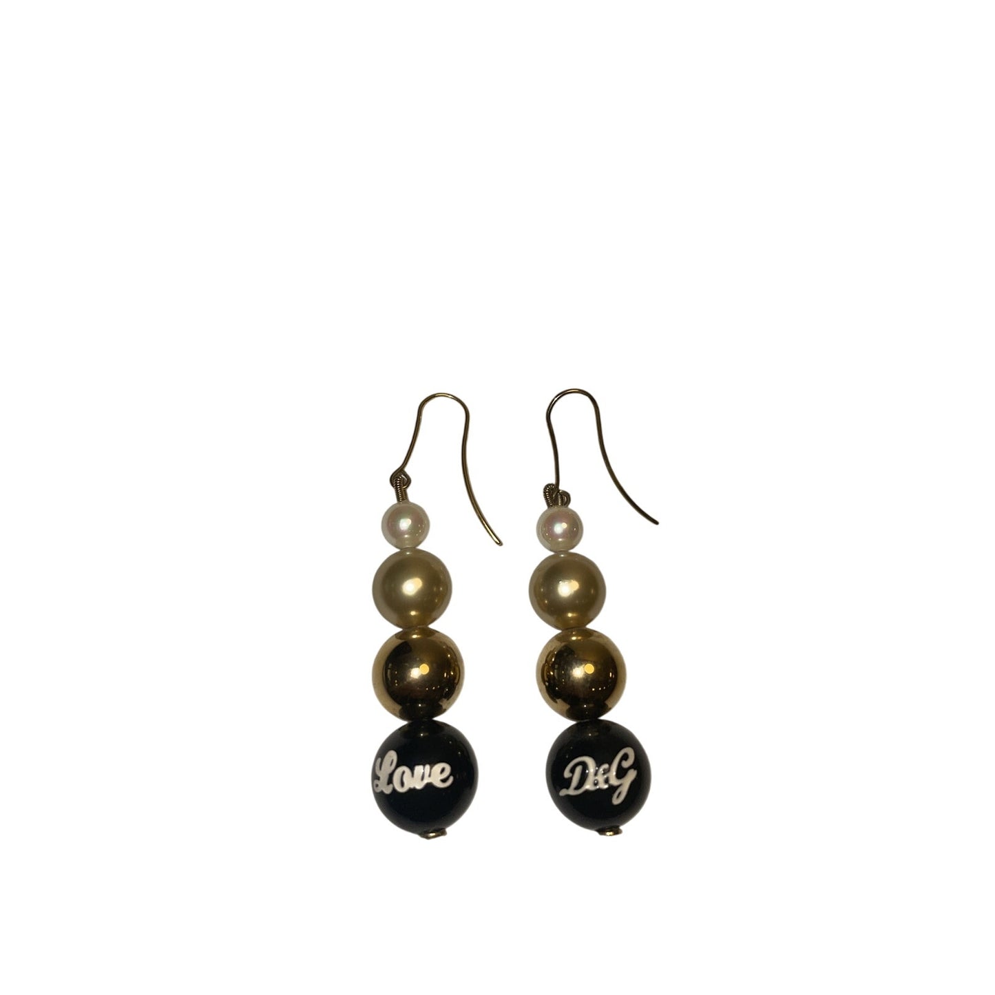 Dolce & Gabbana Faux Pearl Drop Earrings Multicolor