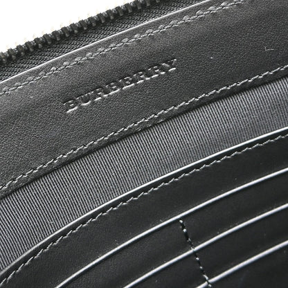 Burberry Zip Clutch Leather, White, Leather, Clutch
