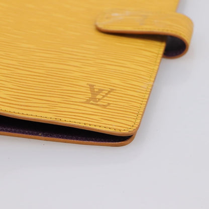 Louis Vuitton Agenda Cover Epi Leather, Yellow, Leather, Wallet