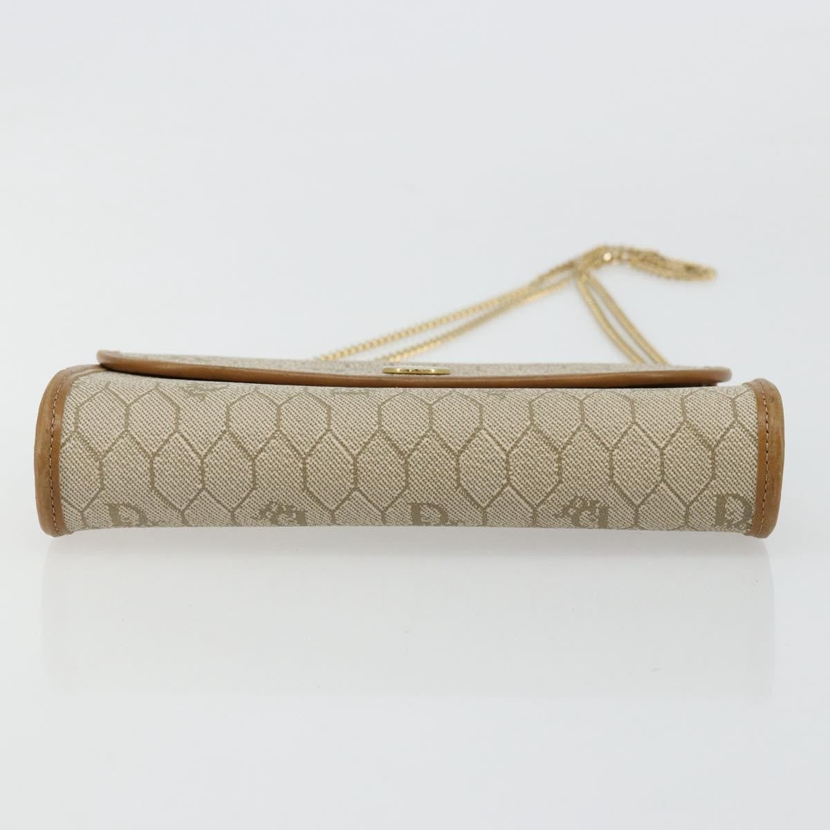 Christian Dior Vintage honeycomb clutch Canvas, Beige, Canvas, Clutch