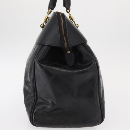 Versace Vintage Sun Duffle Embossed Leather, Yellow, Leather, Handbag