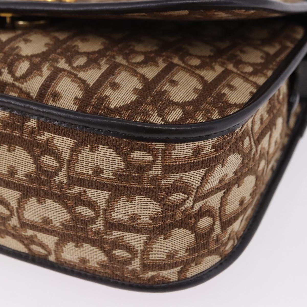 Christian Dior Trotter shoulder bag Sequins, Beige, Canvas, Shoulder Bag
