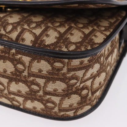 Christian Dior Trotter shoulder bag Sequins, Beige, Canvas, Shoulder Bag