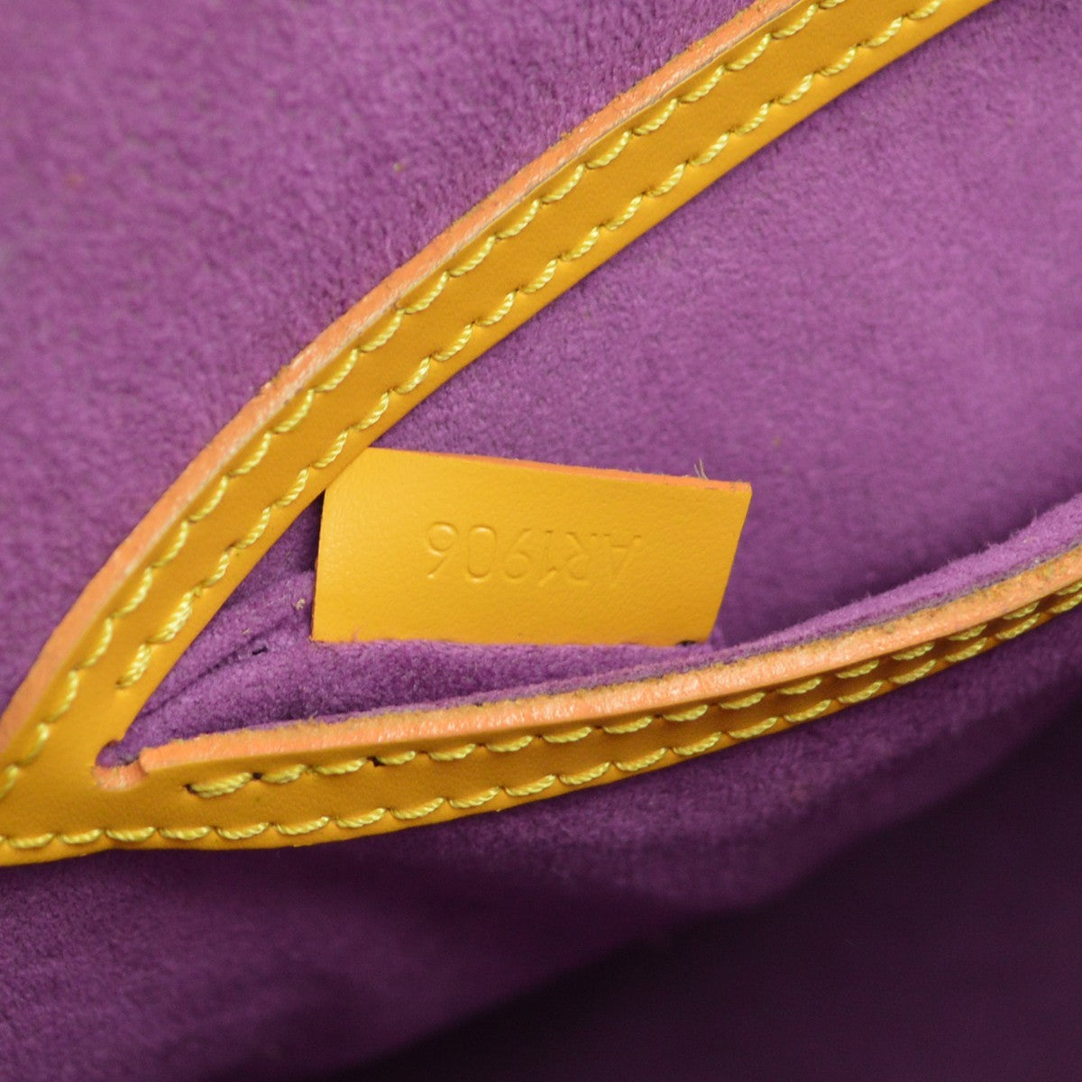 Louis Vuitton Alma Handbag Epi Leather, Yellow, Leather, Handbag