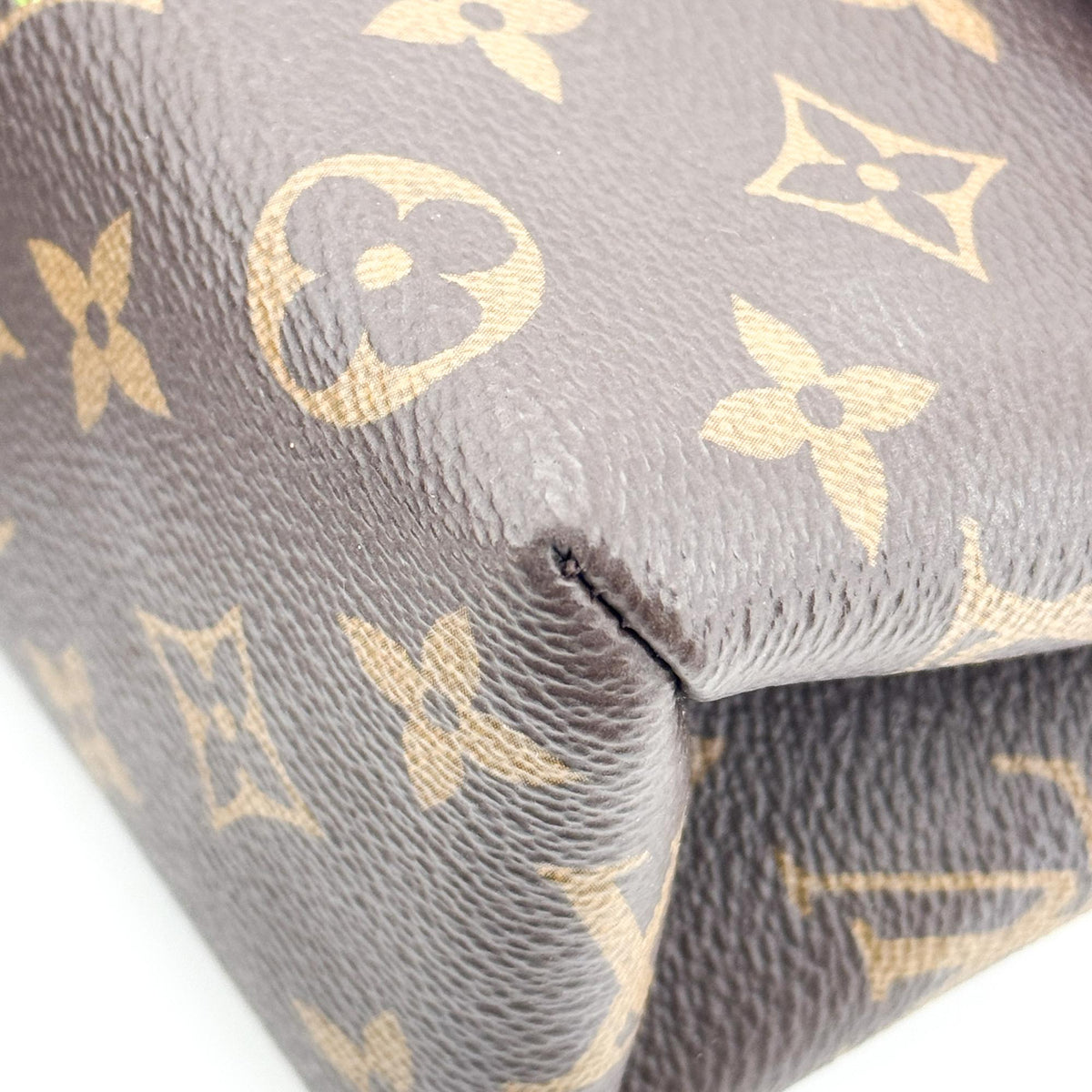 Louis Vuitton Locky Monogram Canvas with Leather, Black, Canvas, Handbag