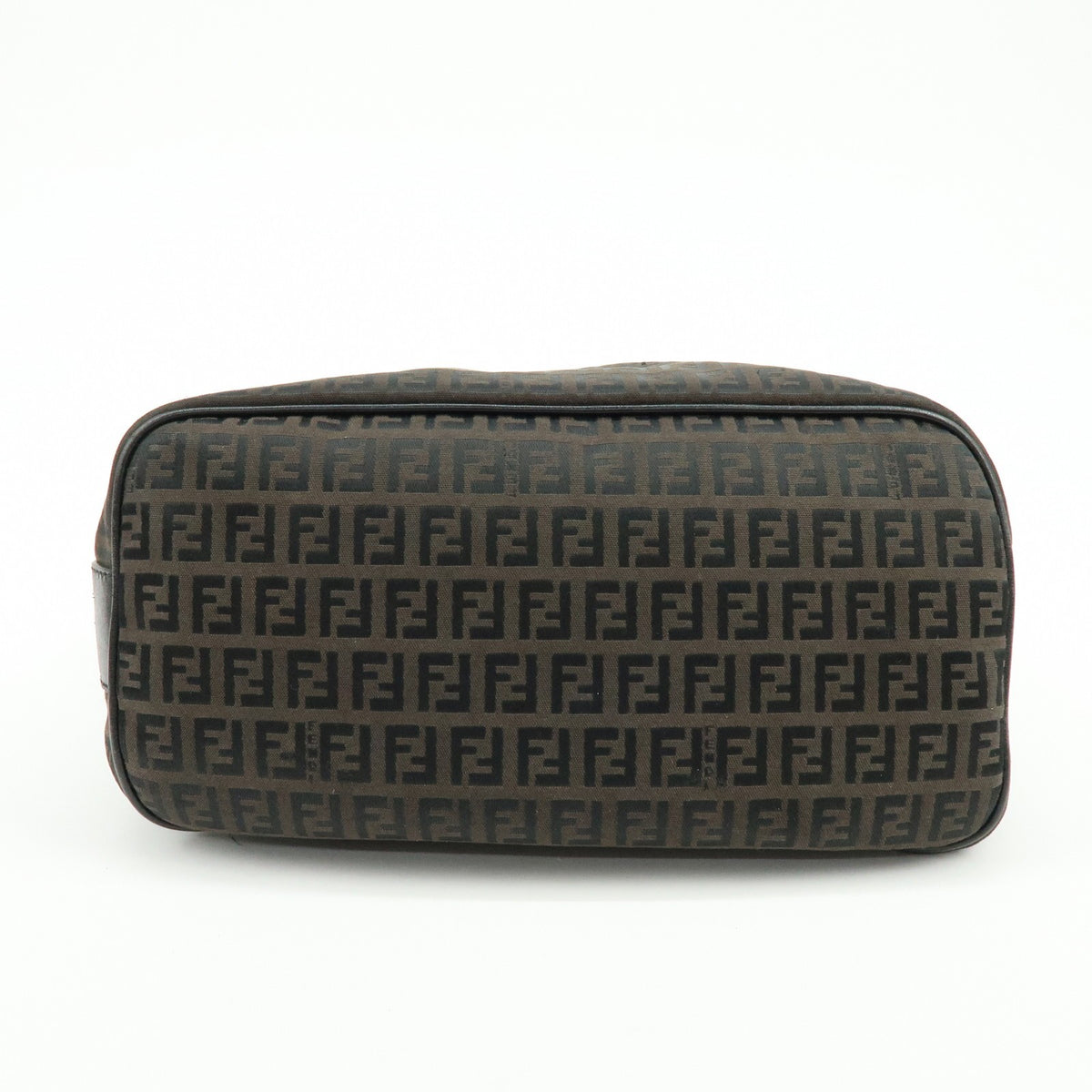 Fendi Shoulder Zucchino Canvas, Brown, Canvas, Shoulder Bag