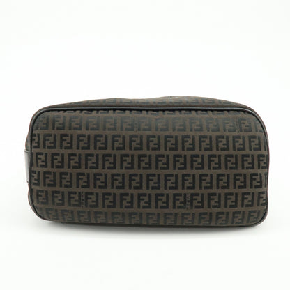 Fendi Shoulder Zucchino Canvas, Brown, Canvas, Shoulder Bag