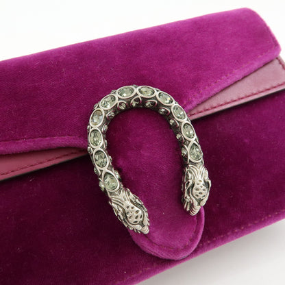 Gucci Dionysus Velvet, Purple, Velvet, Handbag