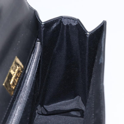 Valentino Garavani Top Handle Flap Leather, Black, Leather, Handbag