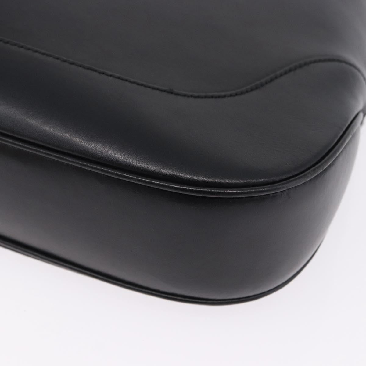 Gucci Jackie O Bouvier Hobo Leather, Black, Leather, Shoulder Bag