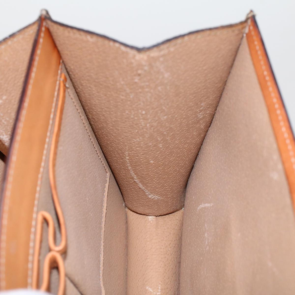 Celine Macadam Handbag Macadam with leather, BROWN, LEATHER, Handbag