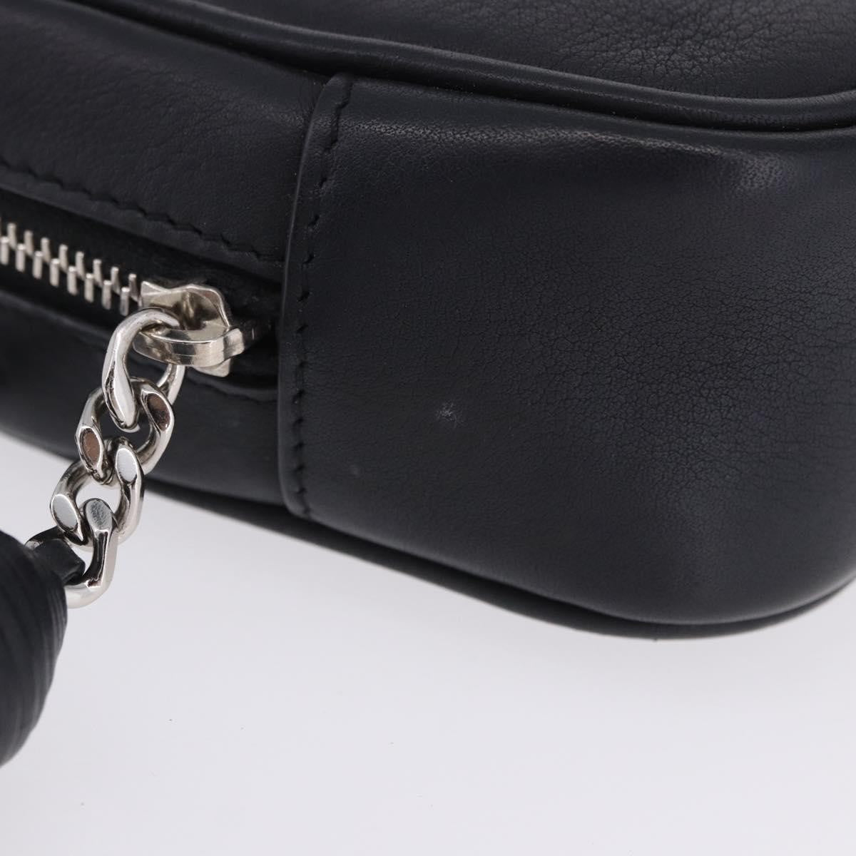 Saint Laurent Classic Monogram Blogger Patch Embellished Leather, Black, Leather, Crossbody Bag