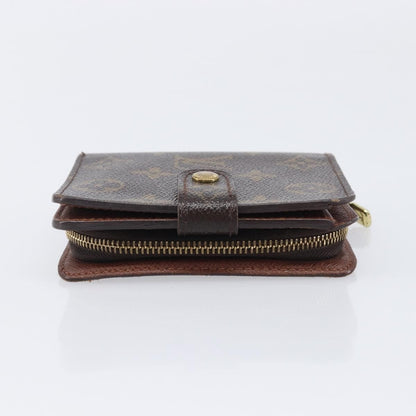 Louis Vuitton Compact Zippe Monogram Canvas, Brown, Canvas, Wallet