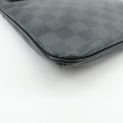 Louis Vuitton Thomas Damier Graphite, Black, Canvas, Handbag
