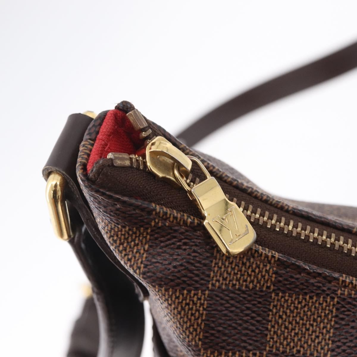 Louis Vuitton Bloomsbury Damier, Brown, Canvas, Shoulder Bag