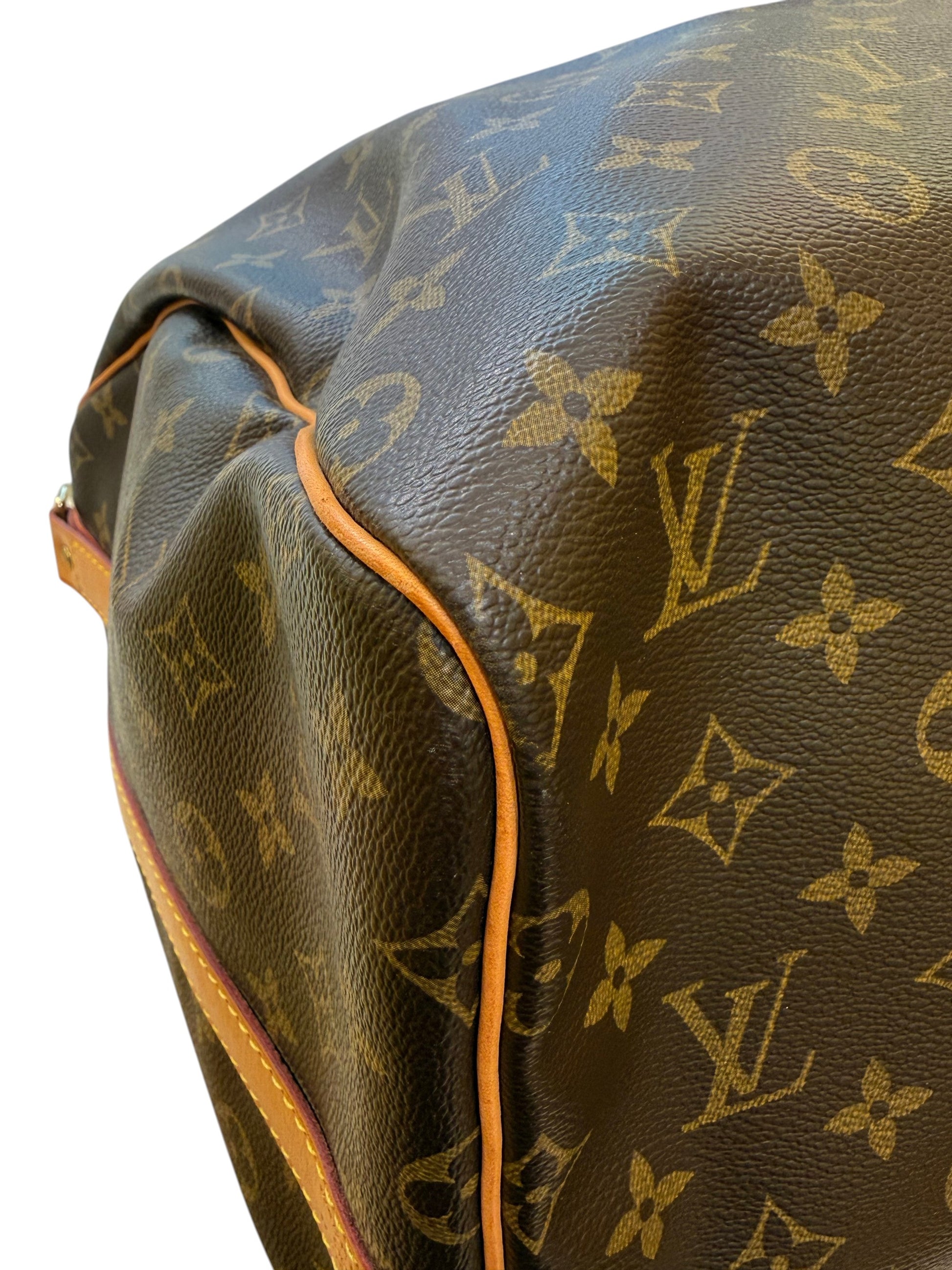 Louis Vuitton keepall bandoulière monogram, Brown, Canvas, Handbag
