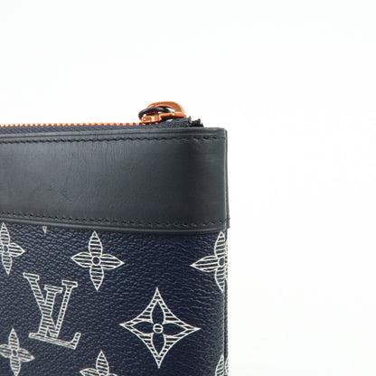 Louis Vuitton Pochette Apollo Limited Edition Upside Down Monogram Ink, Navy, Canvas, Clutch