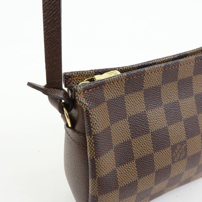 Louis Vuitton Trousse Make Up Damier, Brown, Canvas, Clutch