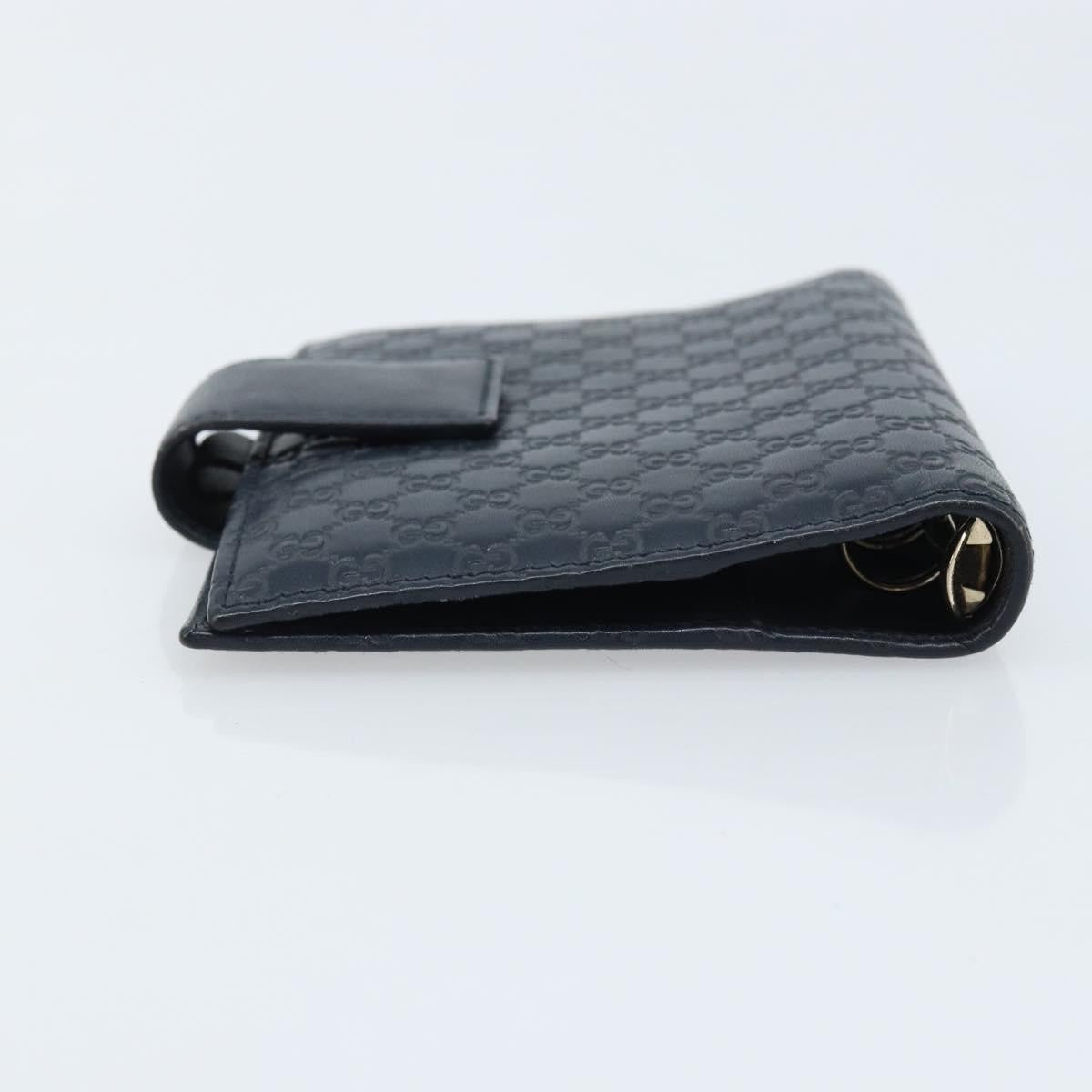 Gucci Ring Agenda Cover Guccissima Leather, Navy, Leather, Briefcase