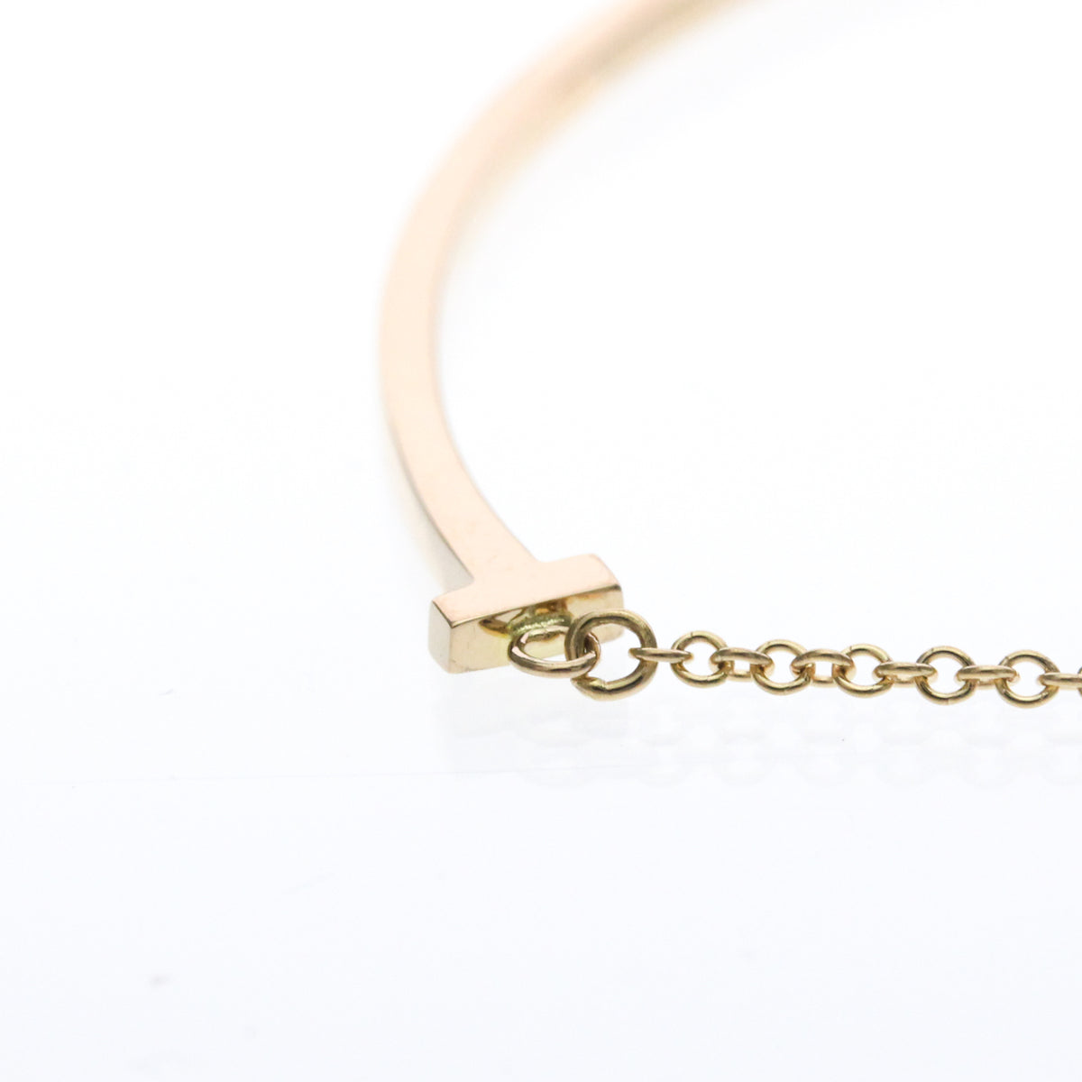 Tiffany & Co. T Smile Pendant 18K Yellow Gold, Gold, Pink Gold, Necklace