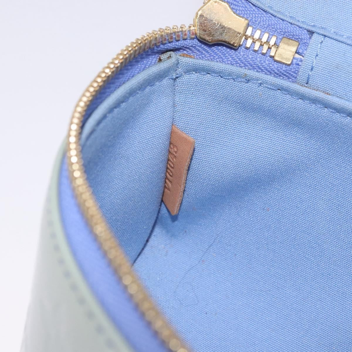 Louis Vuitton Sullivan Horizontal Monogram Vernis, Blue, Patent Leather, Handbag