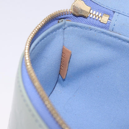 Louis Vuitton Sullivan Horizontal Monogram Vernis, Blue, Patent Leather, Handbag