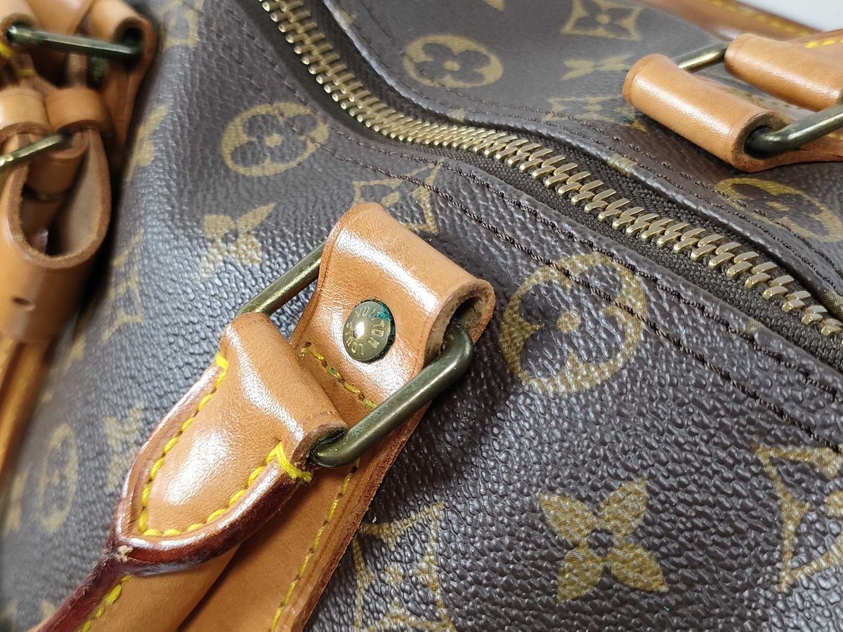 Louis Vuitton Keepall Monogram Canvas, Brown, Canvas, Travel Bag