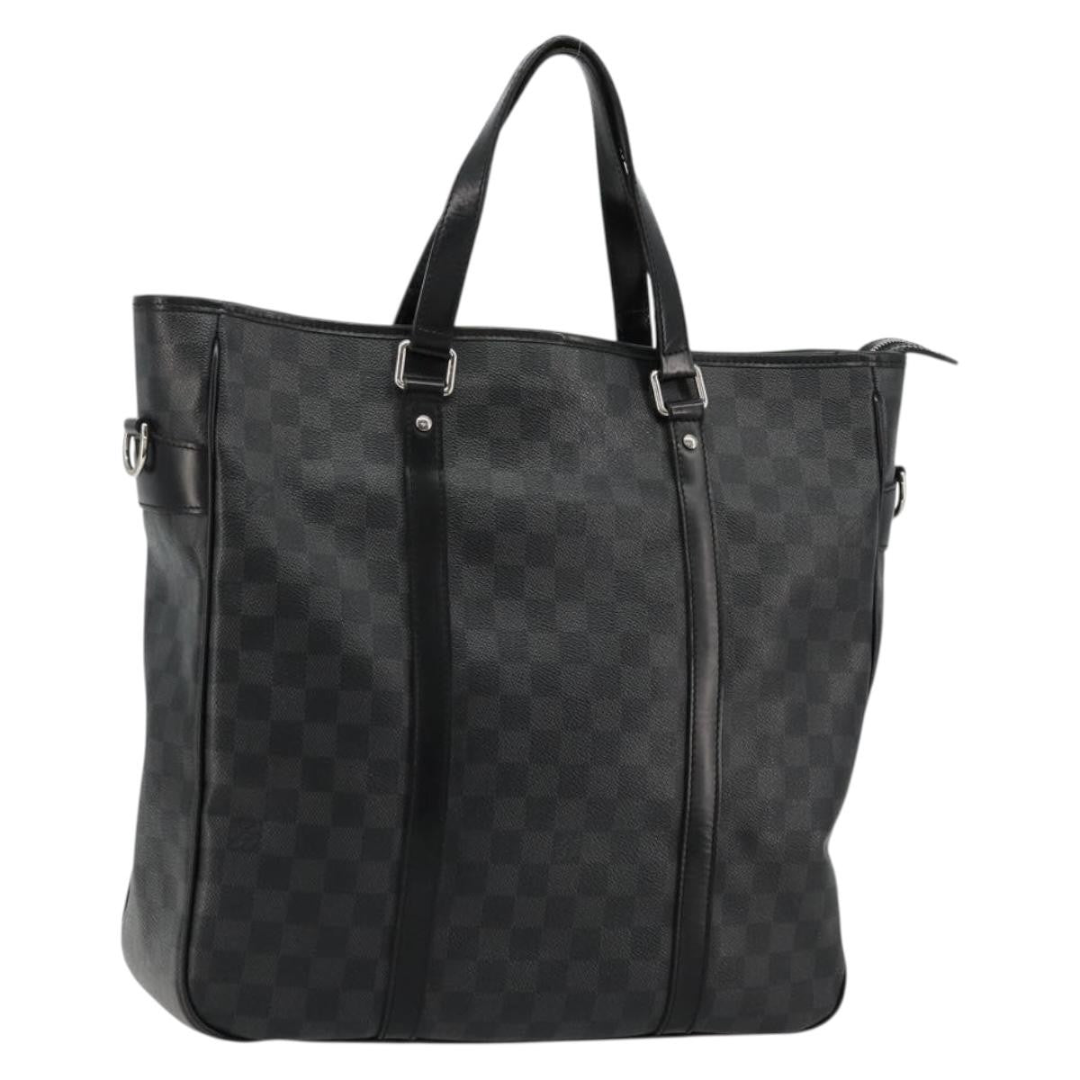 Louis Vuitton Tadao Damier Graphite, Gray, Canvas, Tote Bag