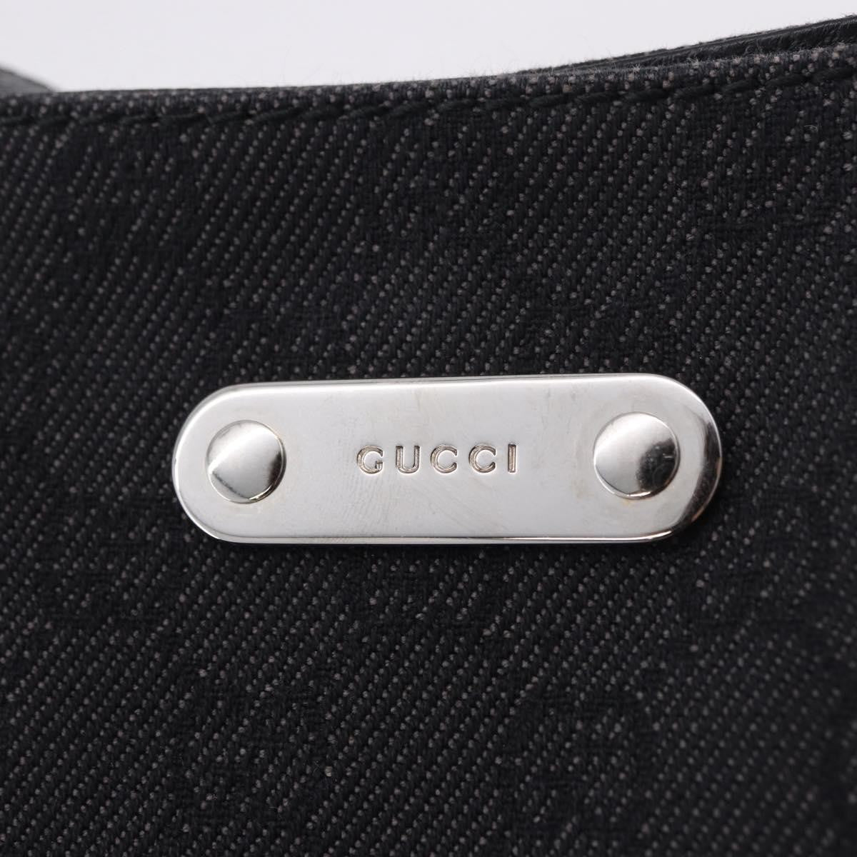 Gucci Original Messenger GG Canvas and leather, Black, Canvas, Shoulder Bag