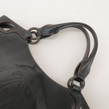 Cartier Marcello Leather, Black, Leather, Handbag