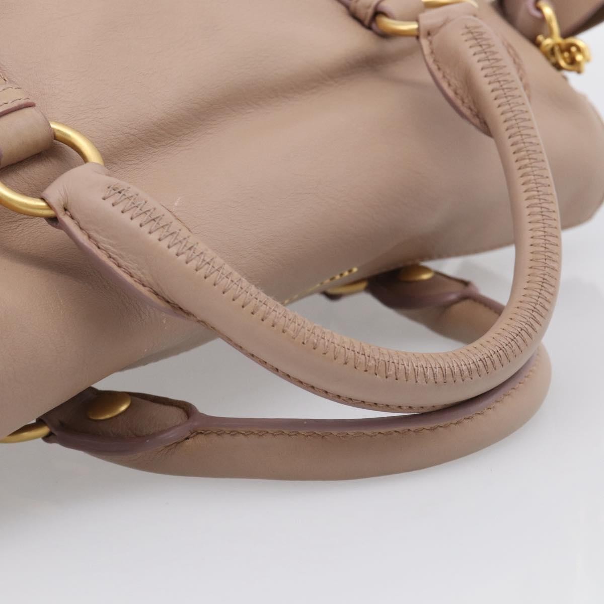 Miu Miu Bow Satchel Vitello Lux, Pink, Leather, Handbag