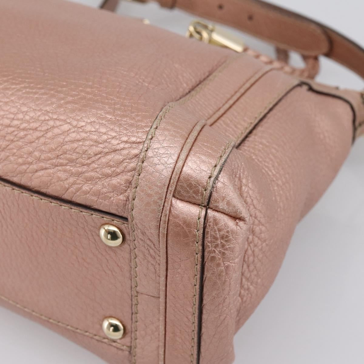 Gucci Bella Convertible Top Handle Leather, Pink, Leather, Handbag