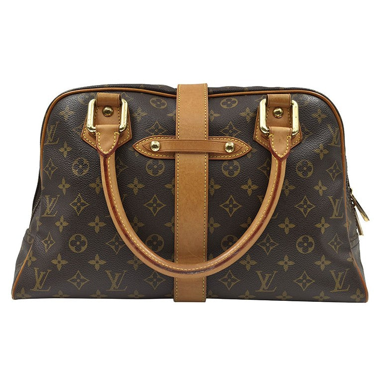 Louis Vuitton Manhattan Monogram Canvas, Brown, Canvas, Handbag