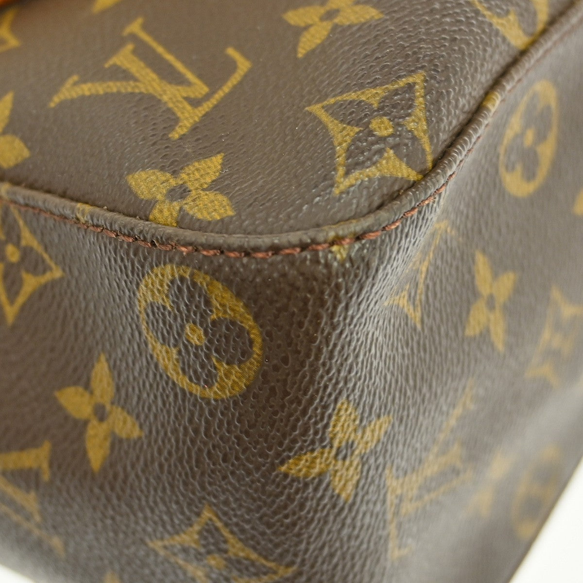 Louis Vuitton Looping Monogram Canvas, Brown, Canvas, Handbag