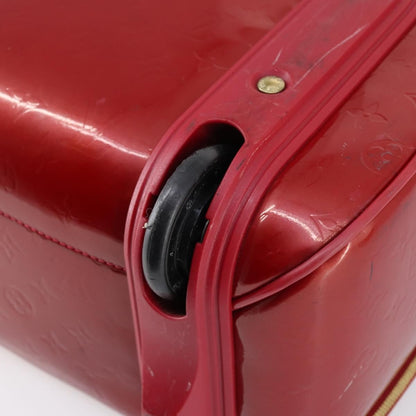 Louis Vuitton Pegase Luggage Monogram Vernis, Red, Patent Leather, Travel Bag