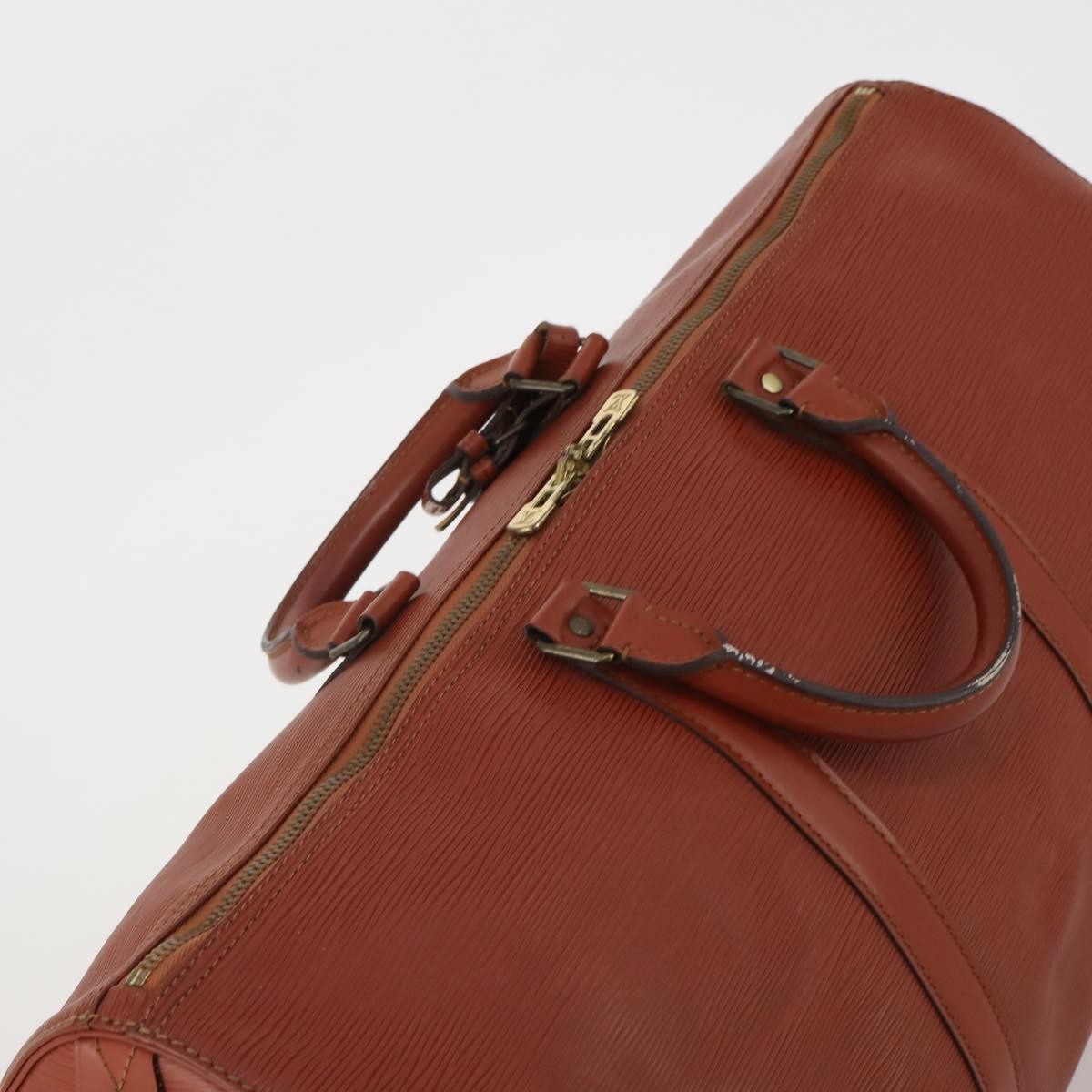 Louis Vuitton Keepall Bag Epi Leather, Brown, Leather, Travel Bag