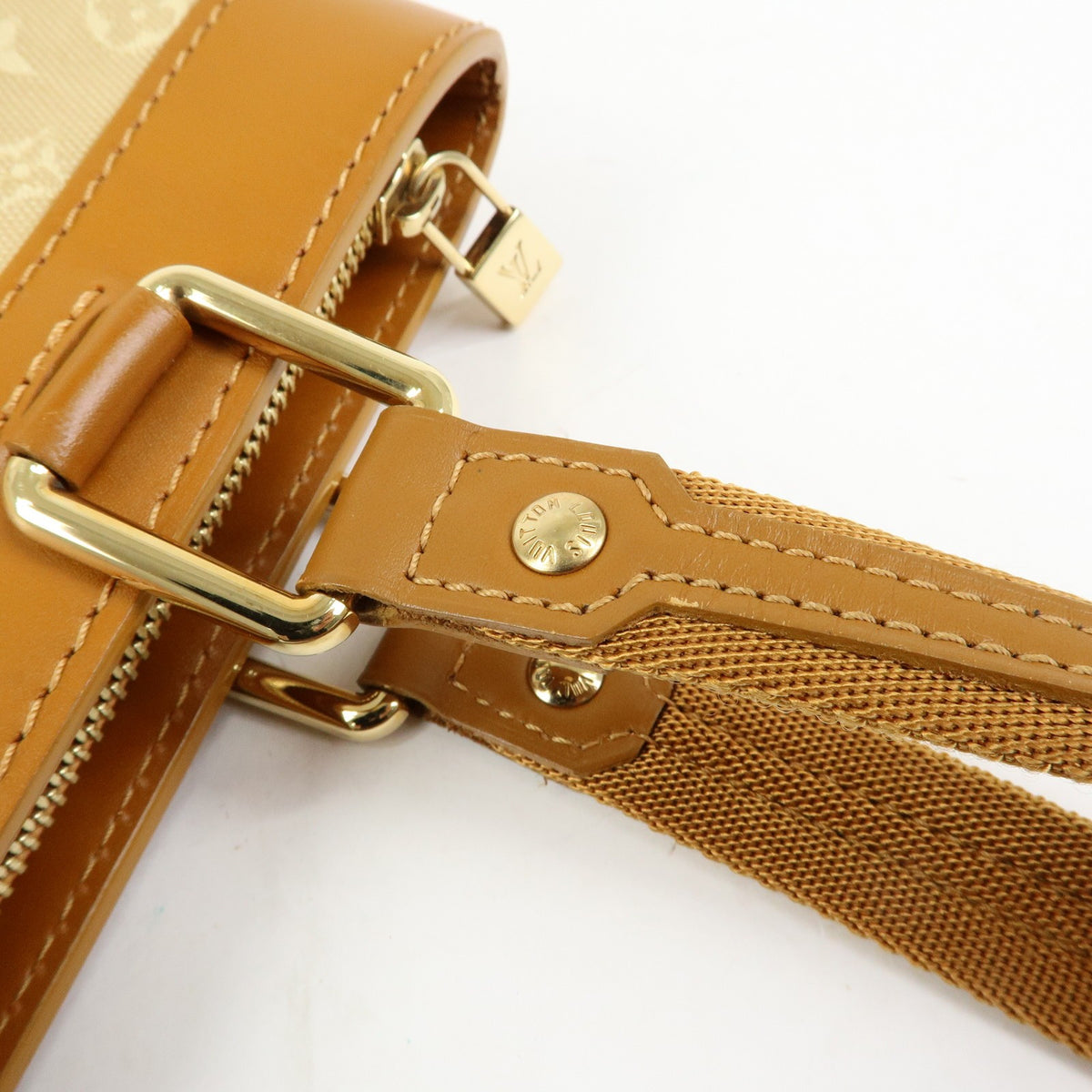 Louis Vuitton Lucille Mini Lin, Beige, Canvas, Handbag