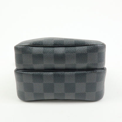Louis Vuitton Rem Damier Graphite, Black, Canvas, Handbag