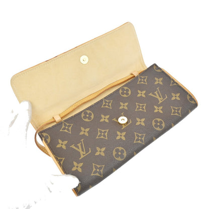 Louis Vuitton Twin Monogram Canvas, Brown, Canvas, Clutch