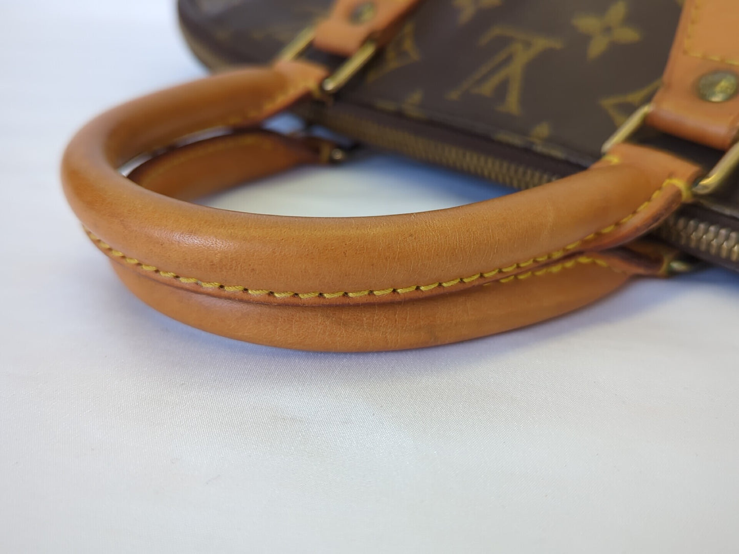 Louis Vuitton Alma Monogram Canvas, Brown, Canvas, Handbag