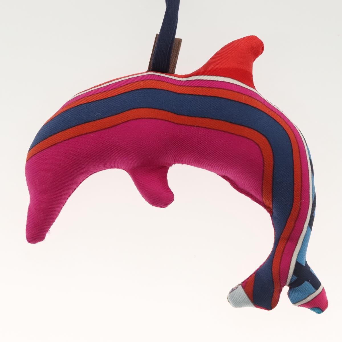 Hermes Petit H Dolphin Bag Charm Silk, Purple, Silk, Charm