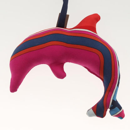 Hermes Petit H Dolphin Bag Charm Silk, Purple, Silk, Charm