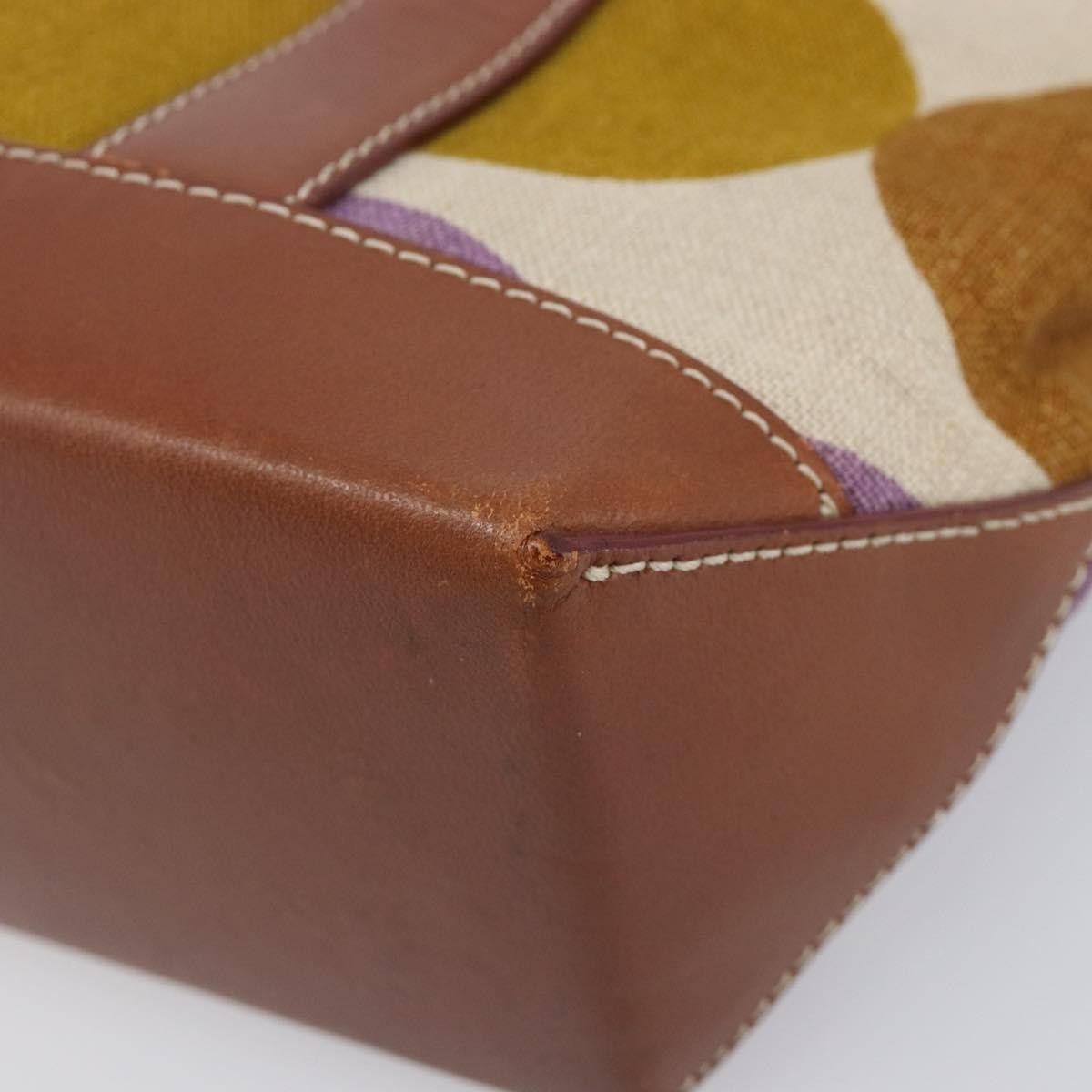 Celine Handbag Canvas, Brown, Canvas, Handbag