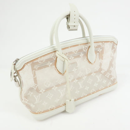 Louis Vuitton Transparence Lockit Mesh and Leather, White, Mesh, Handbag