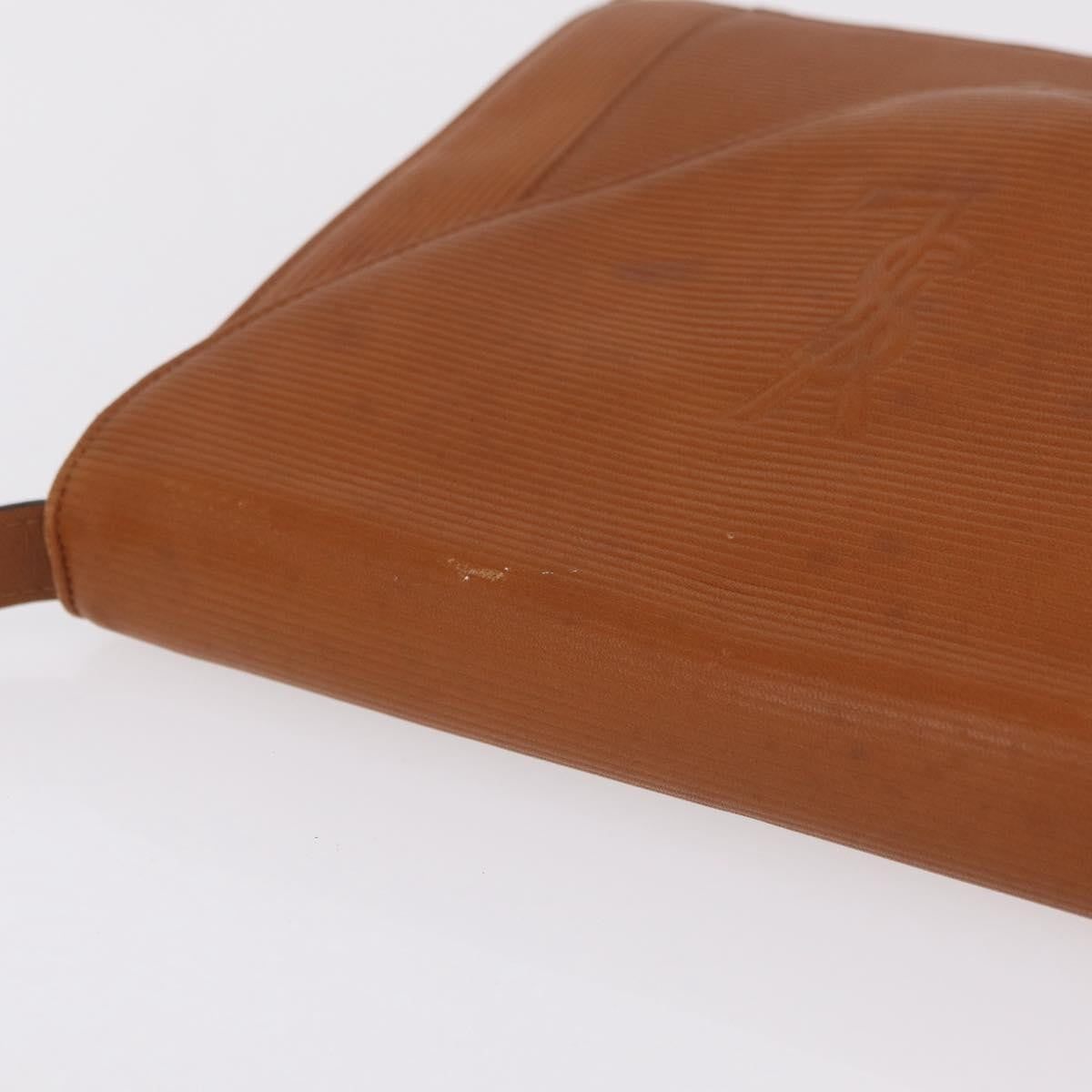 Saint Laurent Vintage Shoulder bag leather, Brown, Leather, Shoulder Bag