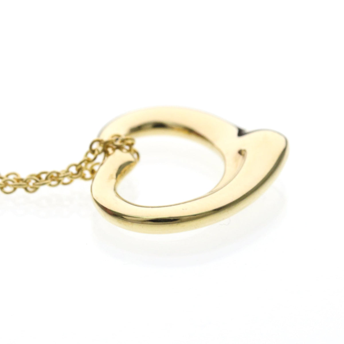 Tiffany & Co. Elsa Peretti Open Heart Pendant 18K Yellow Gold, Gold, Yellow Gold, Necklace