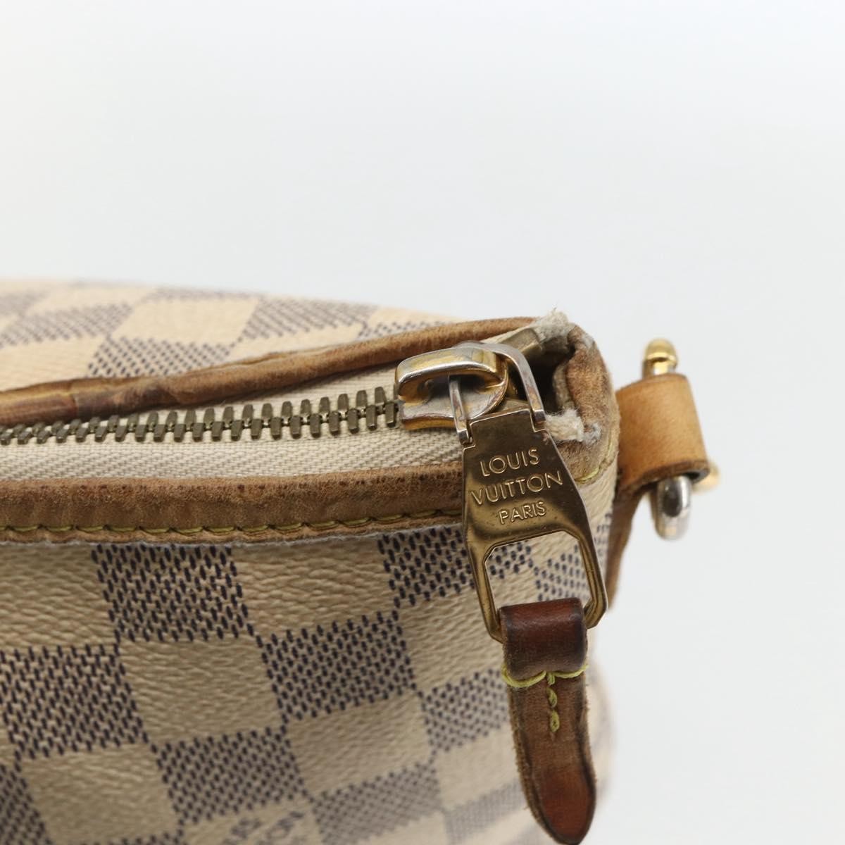Louis Vuitton Riviera Damier, Beige, Canvas, Handbag